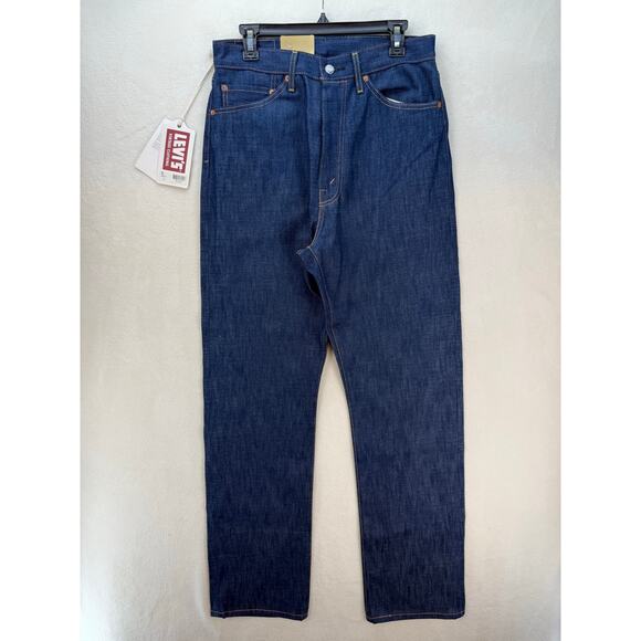 LEVI'S VINTAGE 1950'S 107 WOMEN'S 32X34 SELVEDGE DENIM DARK INDIGO